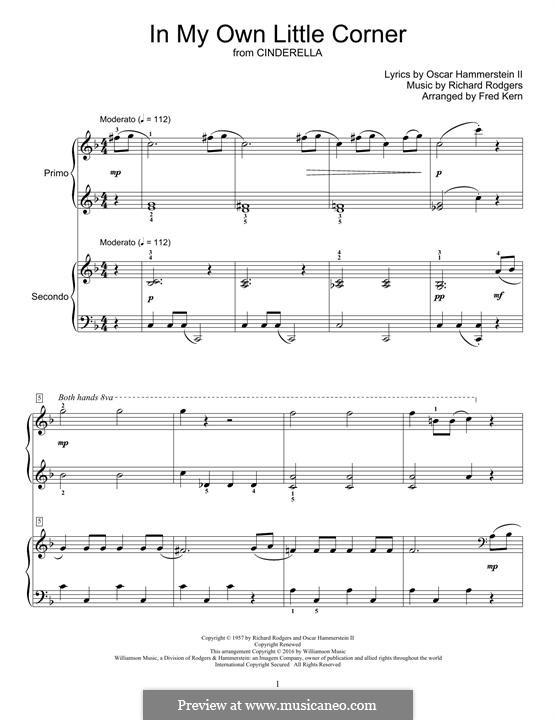 In My Own Little Corner (from Cinderella): For piano by Richard Rodgers