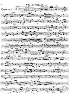 String Quartet No.15 in D Minor, K.421/K.417b: Cello part by Wolfgang Amadeus Mozart