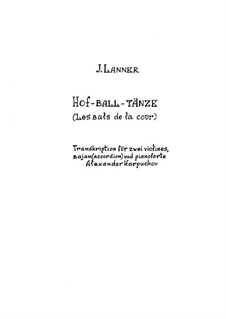 Hofballtänze, Op.161: Für Quartette by Josef Lanner