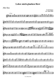 Teach Me Thy Way, O Lord: For alto saxophone by Benjamin M. Ramsey