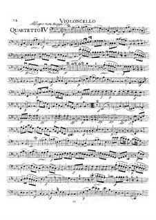String Quartet No.17 in B Flat Major 'Hunt' , K.458: Cello part by Wolfgang Amadeus Mozart