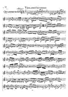 String Quartet No.19 in C Major 'Dissonance', K.465: Violin II part by Wolfgang Amadeus Mozart