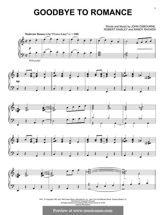 ozzy osbourne romantic song
