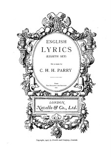 English Lyrics. Book 8: English Lyrics. Book 8 by Charles Hubert Hastings Parry