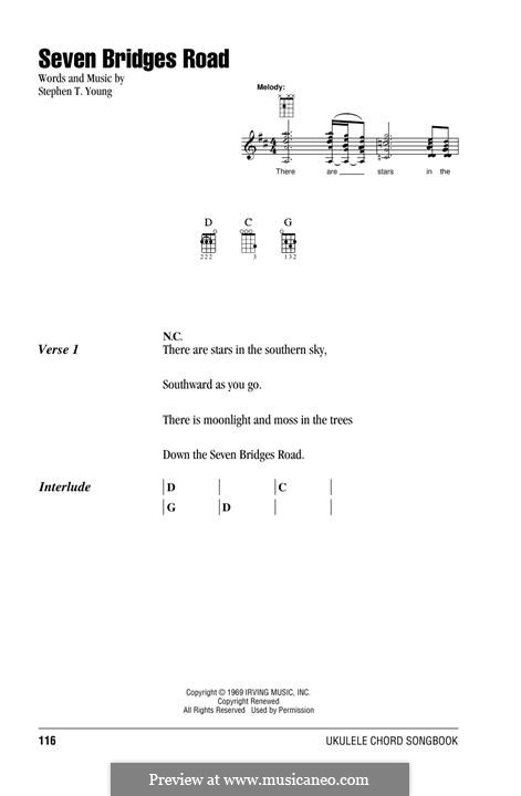 Seven Bridges Road (The Eagles): For ukulele by Stephen T. Young