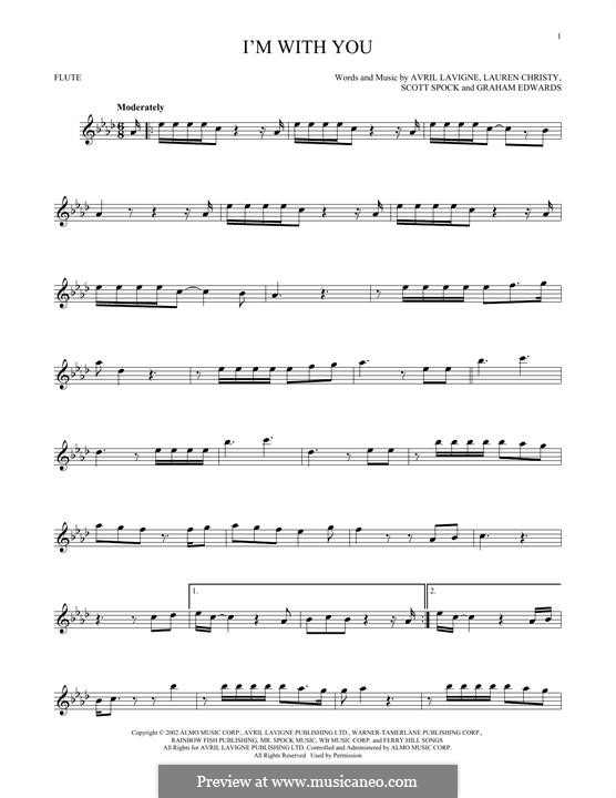 I'm with You: For flute by Avril Lavigne, Graham Edwards, Lauren Christy, Scott Spock