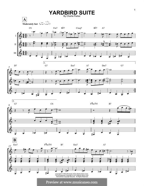Yardbird Suite: For any instrument by Charlie Parker