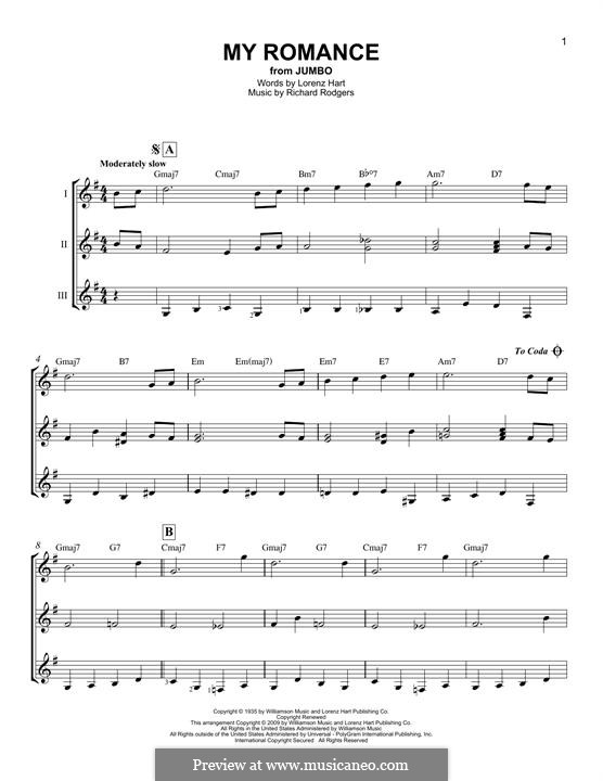 My Romance: For any instrument by Richard Rodgers