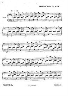 Estampes, L.100: No.3 Jardins sous la pluie by Claude Debussy