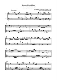 Sonate I in G-Dur, Op.14: Sonate I in G-Dur by Joseph Bodin de Boismortier