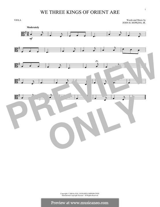 Instrumental version: For viola by John H. Hopkins Jr.