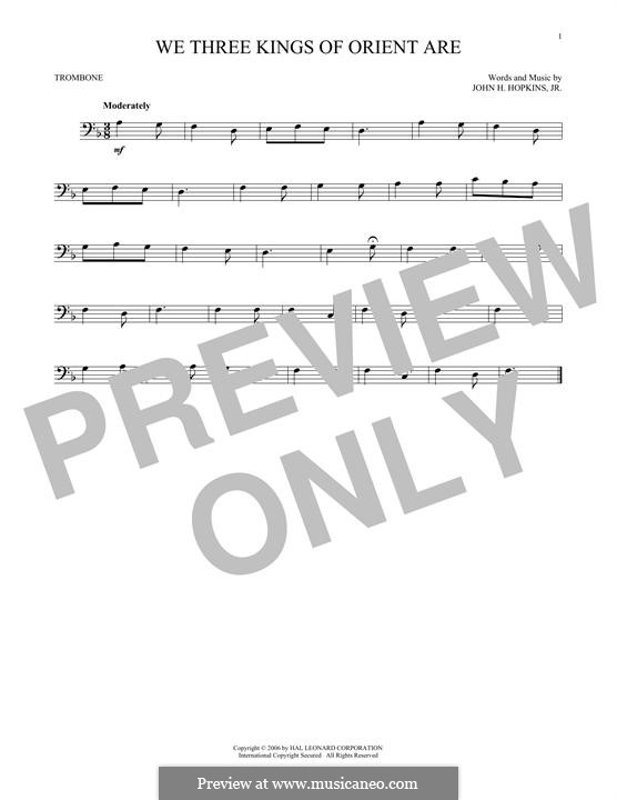 Instrumental version: For trombone by John H. Hopkins Jr.