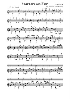 Scarborough Fair: For flute and guitar by folklore