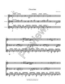 Chocolate by K. Love - sheet music on MusicaNeo