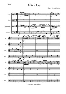 Bifocal Rag: For wind quartet by David W Solomons
