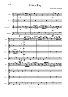 Bifocal Rag: For wind quartet by David W Solomons