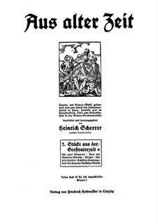 Aus Alter Zeit - 2.Stücke aus der Großvaterzeit: Aus Alter Zeit - 2.Stücke aus der Großvaterzeit by Conradin Kreutzer, Unknown (works before 1850)