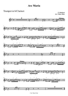 One instrument version: For trumpet in B by Franz Schubert