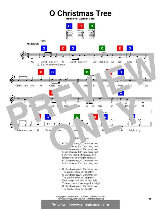 Vocal-instrumental version (printable scores): Lyrics and chords by folklore