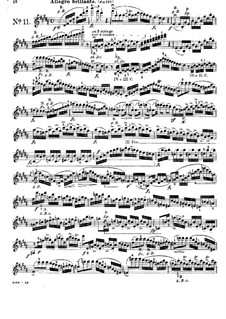 Twenty-Four Caprices for Violin: Caprices No.11-15 by Pierre Rode