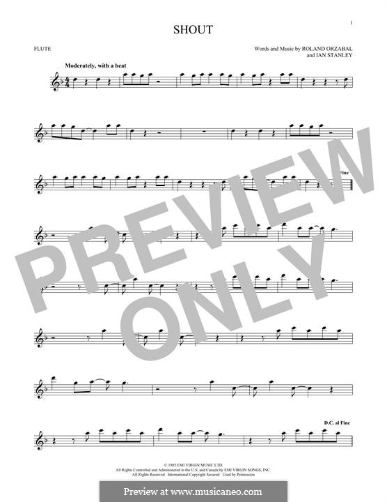 Pale Shelter (Tears for Fears) by R. Orzabal - sheet music on