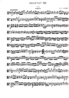 Complete Movements: Parts by Wolfgang Amadeus Mozart
