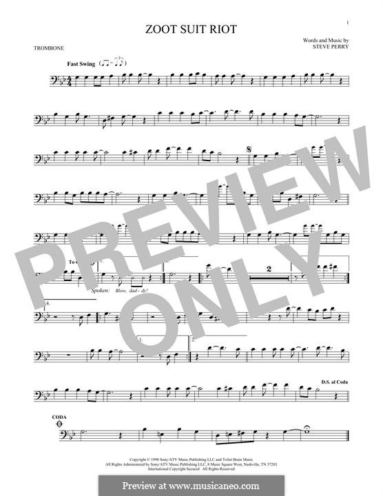 Zoot Suit Riot (The Cherry Poppin' Daddies): For trombone by Steve Perry