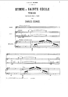 Hymne à Sainte Cécile: Full score by Charles Gounod