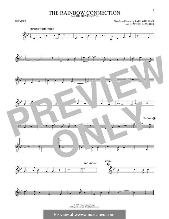 The Rainbow Connection (Kermit the Frog): For trumpet by Paul H. Williams, Kenneth L. Ascher