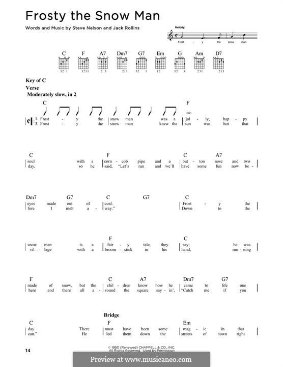 Frosty the Snow Man: For guitar with tab by Jack Rollins, Steve Nelson