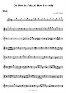 O Sanctissima (Oh, How Joyfully): For flute by folklore