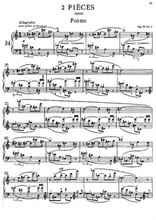 Two Pieces, Op.59: Complete set by Alexander Scriabin