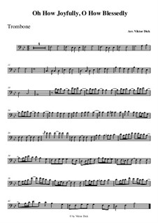 O Sanctissima (Oh, How Joyfully): For trombone by folklore
