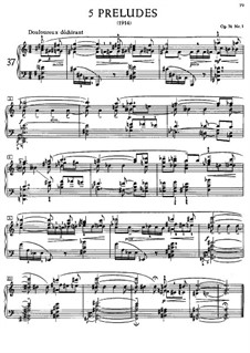 Five Preludes, Op.74: For piano by Alexander Scriabin