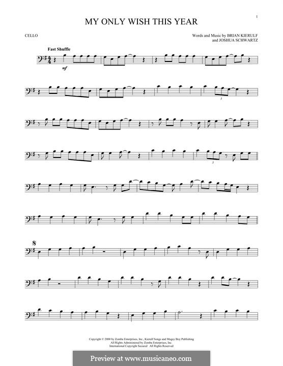 My Only Wish This Year (Britney Spears): For cello by Brian Kierulf, Joshua Schwartz