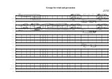 Groups for wind, percussion and Solo: Bass clarinet, Piccolo and Bariton sax, MVWV 1052: Groups for wind, percussion and Solo: Bass clarinet, Piccolo and Bariton sax by Maurice Verheul