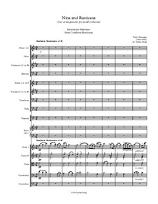 Nina and Rusticana (two arrangements for small orchestra): Nina and Rusticana (two arrangements for small orchestra) by Giovanni Battista Pergolesi, Pietro Mascagni