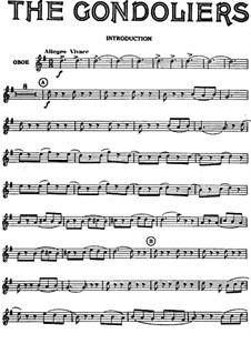 The Gondoliers: Oboe part by Arthur Seymour Sullivan