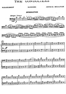 The Gondoliers: Bassoons part by Arthur Seymour Sullivan