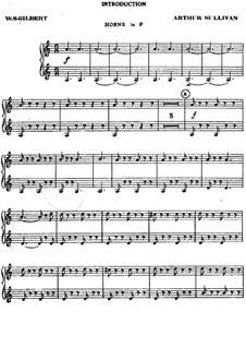 The Gondoliers: French horn part by Arthur Seymour Sullivan