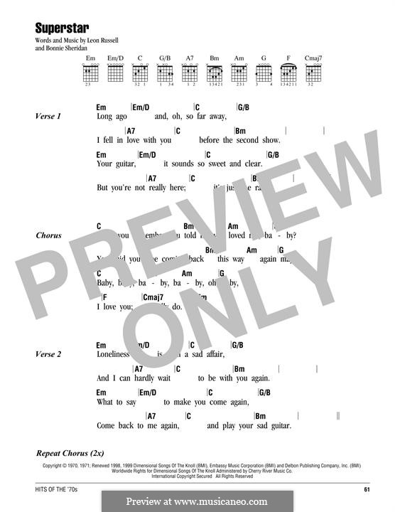 Superstar carpenters lyrics cheap