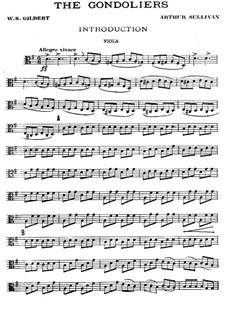 The Gondoliers: Violas part by Arthur Seymour Sullivan
