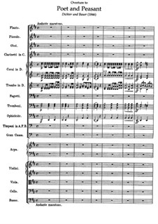 Overture to 'Poet and Peasant': Score by Franz von Suppé