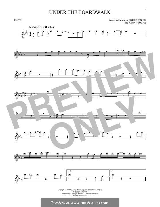 Under the Boardwalk (The Drifters): For flute by Art Resnick, Kenny Young