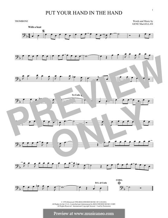 Put Your Hand in the Hand (Ocean): For trombone by Gene MacLellan