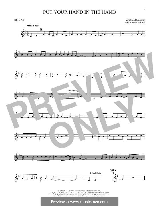 Put Your Hand in the Hand (Ocean): For trumpet by Gene MacLellan