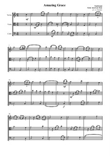 For trio instruments: For string trio by folklore