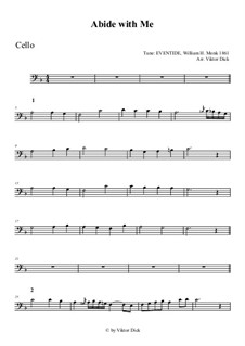 Abide with Me: For cello by William Henry Monk