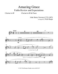 Solo instrument and piano version: For clarinet and piano – clarinet part by folklore