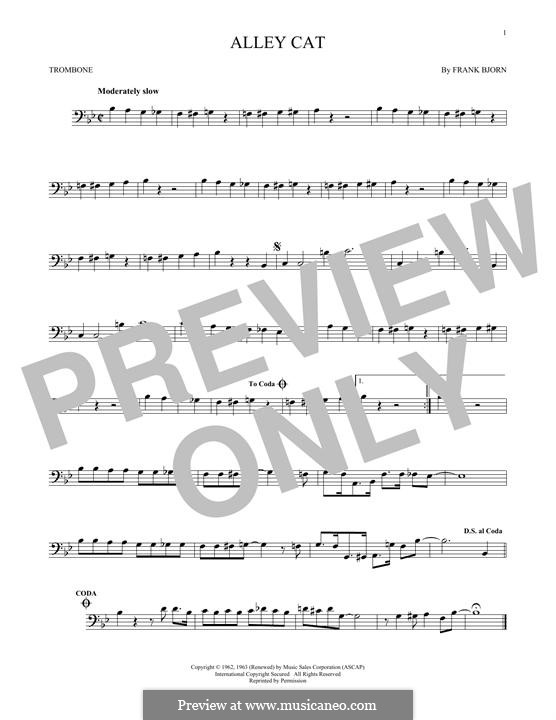 Alley Cat: For trombone by Frank Bjorn